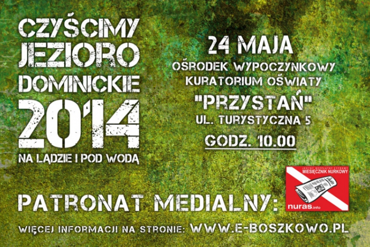 Czyścimy Jezioro Dominickie 2014 - zapowiedź