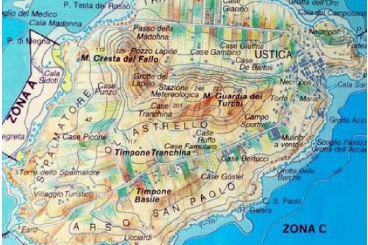 Mapa Ustici