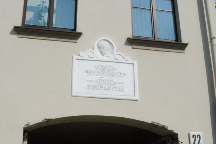 Tu mieszkał Adam Mickiewicz